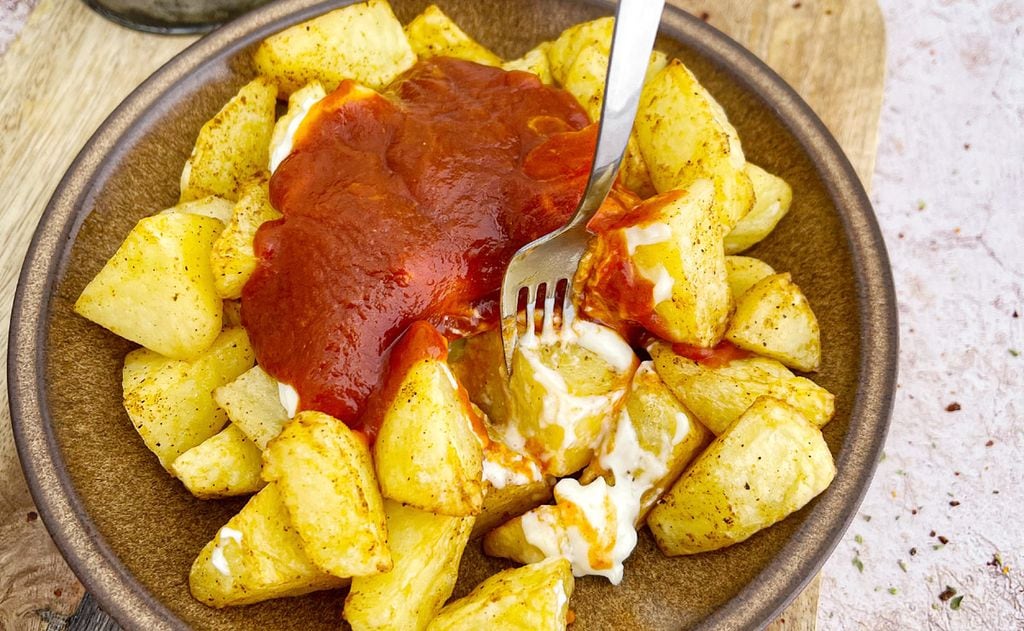 Patatas bravas con airfryer