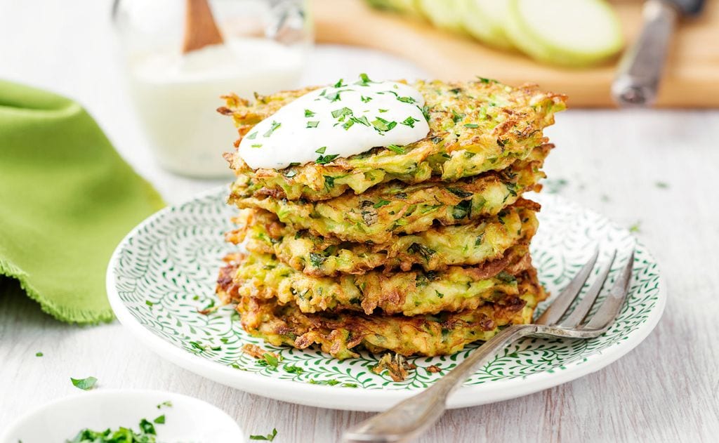 Tortitas de patata y calabacín