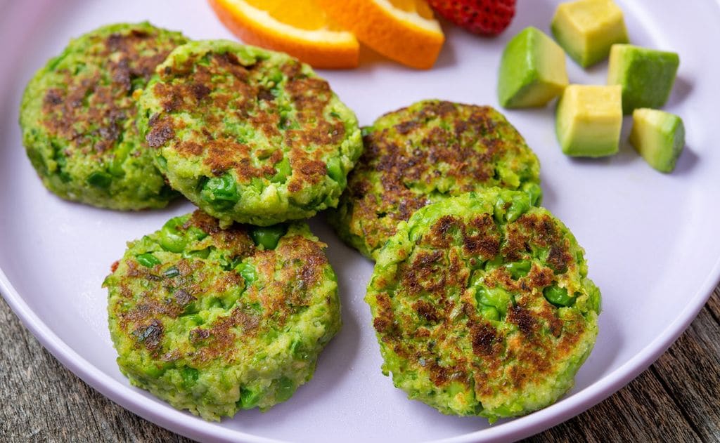 'Nuggets' de guisantes y aguacate