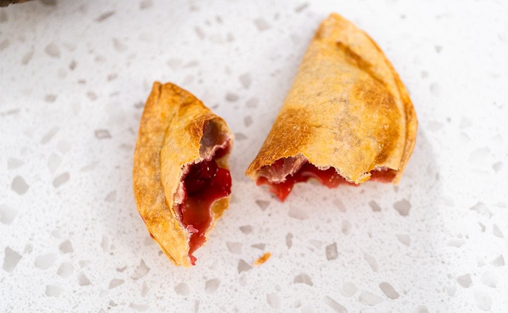 Empanadillas dulces con frutos rojos en 'airfyryer'