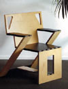 Una silla plegable de diseño