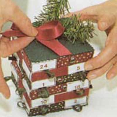 Regalo de Reyes: calendarios navideños en caja de cerillas