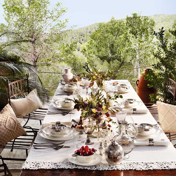 Todo para montar una mesa perfecta al aire libre