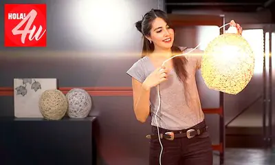 DIY: Haz tu propia lámpara de hilo, por Belu Molina en HOLA!4u