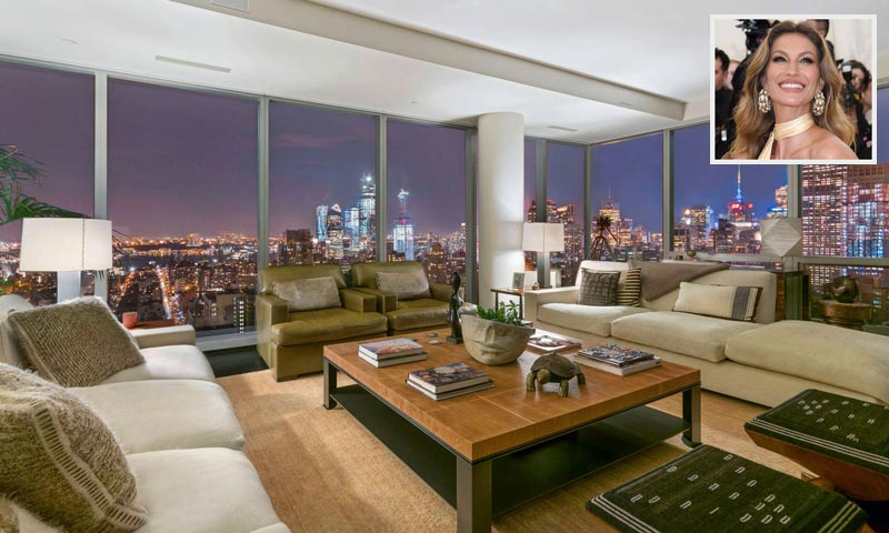 Así es el espectacular apartamento que Gisele Bündchen vende en Nueva York