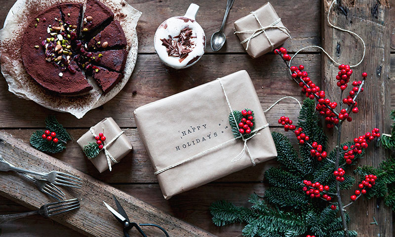 Ideas bonitas y muy fáciles para empaquetar los regalos de Navidad