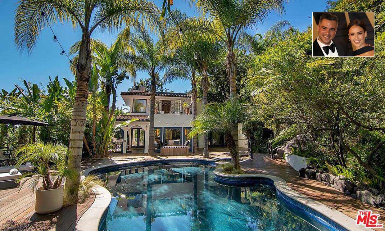 Así es la casa de estilo español que Jessica Alba vende en Beverly Hills