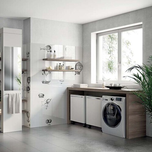 La lavadora sale de la cocina: ideas para crear una zona de lavado