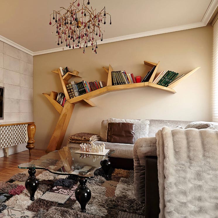 Librerías que dan un toque de personalidad a la decoración de tu casa