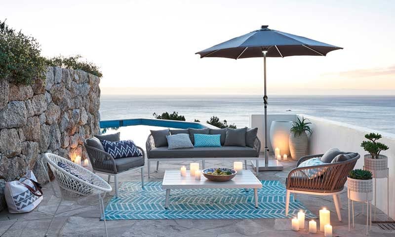 Decorar la casa de la playa La combinaciÃ³n ganadora: azul y blanco