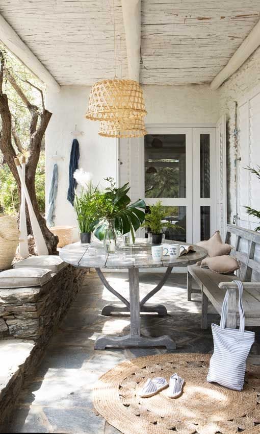 Decorar la casa de la playa ConfÃ­a en los materiales naturales
