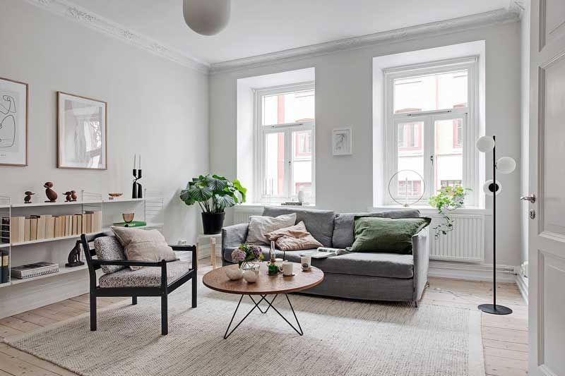 Decoración de salones: 10 claves para decorar un salón nórdico - Salon NorDico 1a A