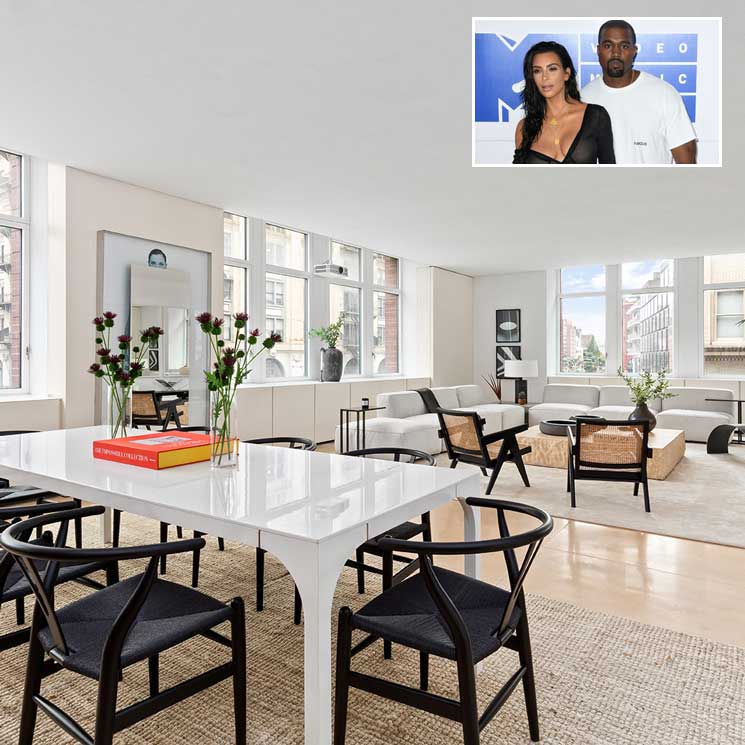 Entramos en el ‘loft’ minimalista de Kim Kardashian y Kanye West en Nueva York