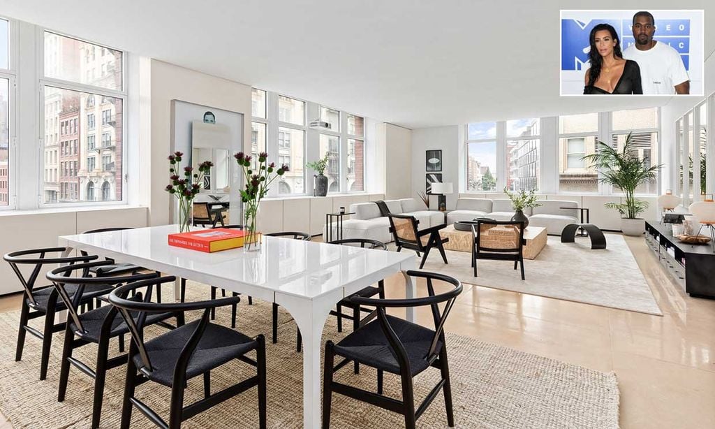 Entramos en el ‘loft’ minimalista de Kim Kardashian y Kanye West en Nueva York