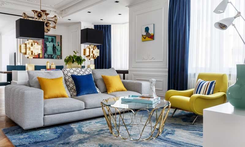 Decoracion Interiores Un Piso Moderno De Estilo Eclectico Y A Todo Color Foto 1 Si quieres un gris más claro u oscuro, tendrás que variar las cantidades de blanco o negro en la mezcla. decoracion interiores un piso moderno
