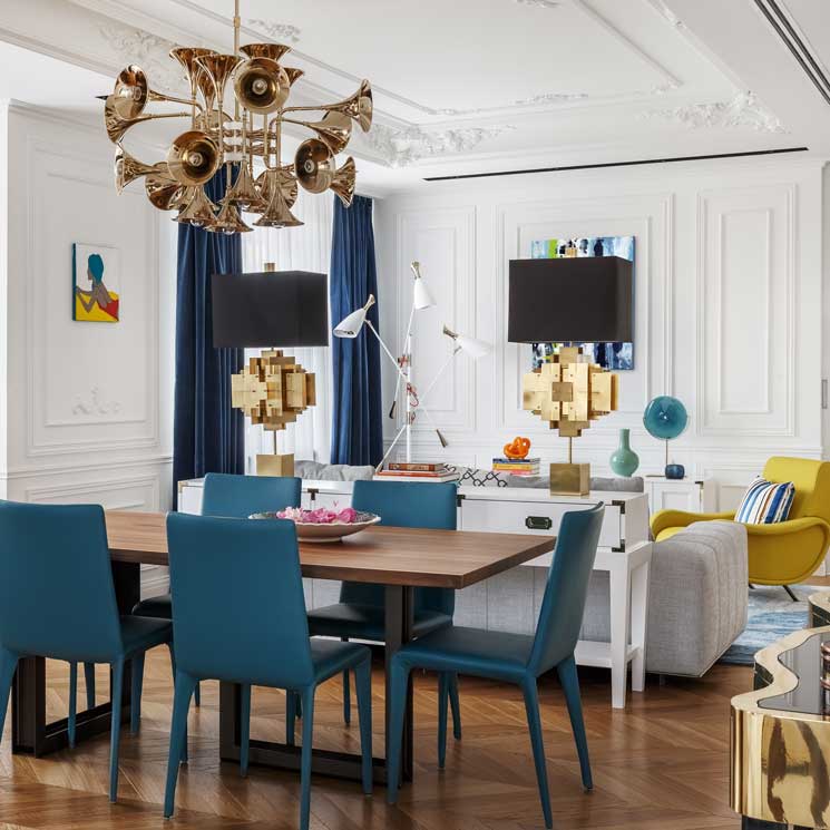 Un piso que cobra vida (y estilo) gracias al color, los muebles exclusivos y las obras de arte