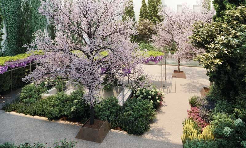 Un piso con jardín XL para vivir en la ciudad (casi) como si estuvieras