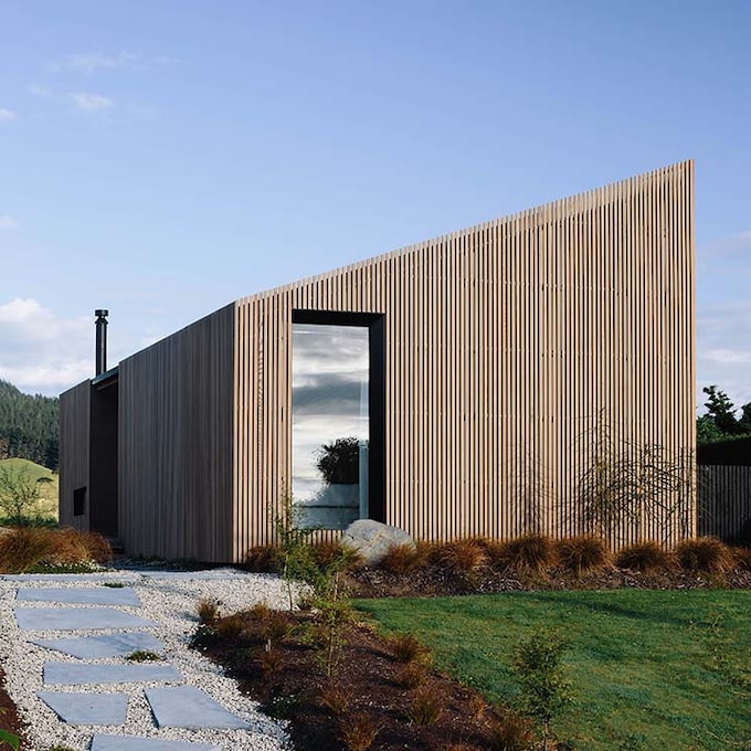 Una casa inspirada en un (mini) granero moderno