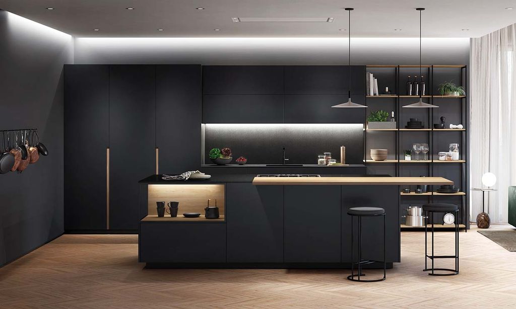 Las cocinas en color negro son tendencia - Foto 1