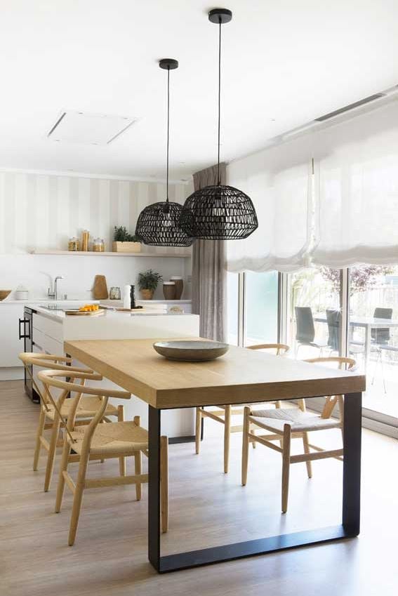 Formas de colocar las mesas de cocina - Foto 1