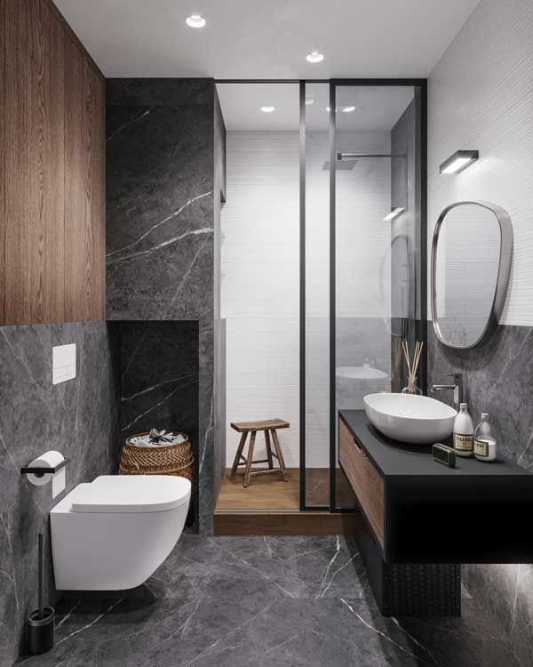 Ideas de decoración para independizar el WC en el cuarto de baño Foto 1 Ideas de decoración para independizar el WC en el cuarto de baño Foto 1