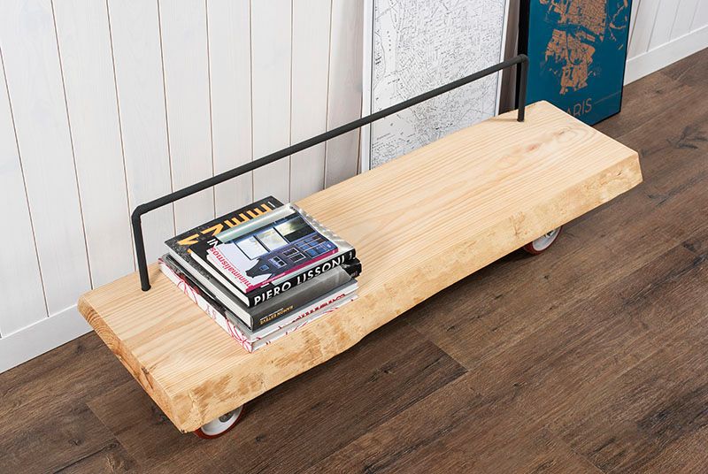 Construye un práctico mueble para el recibidor de estilo industrial