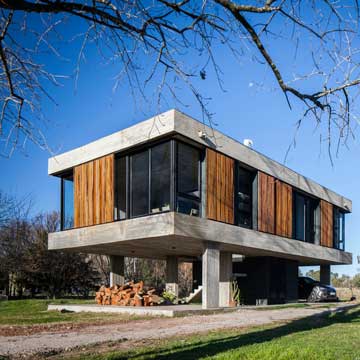 La decoración de interiores de casa elevada con paredes de cristal - Foto 1