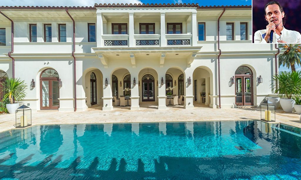 12 habitaciones, 14 cuartos de baño, 3 cocinas... así es la mansión de Marc Anthony en Florida