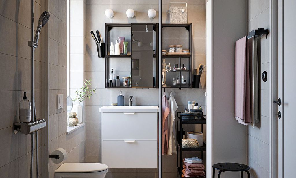Los mejores muebles y elementos auxiliares para baños pequeños