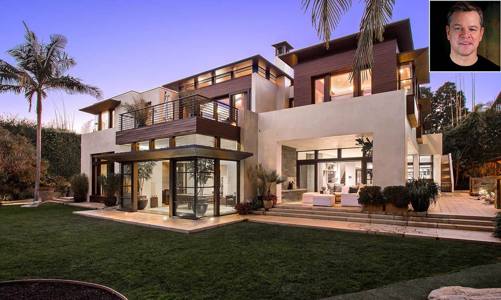 7 habitaciones, 10 cuartos de baño, piscina... Así es el refugio 'zen' de Matt Damon en California