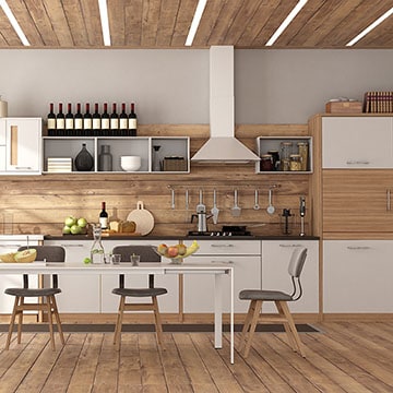 Cómo integrar la madera en la decoración de una cocina moderna - Foto 1
