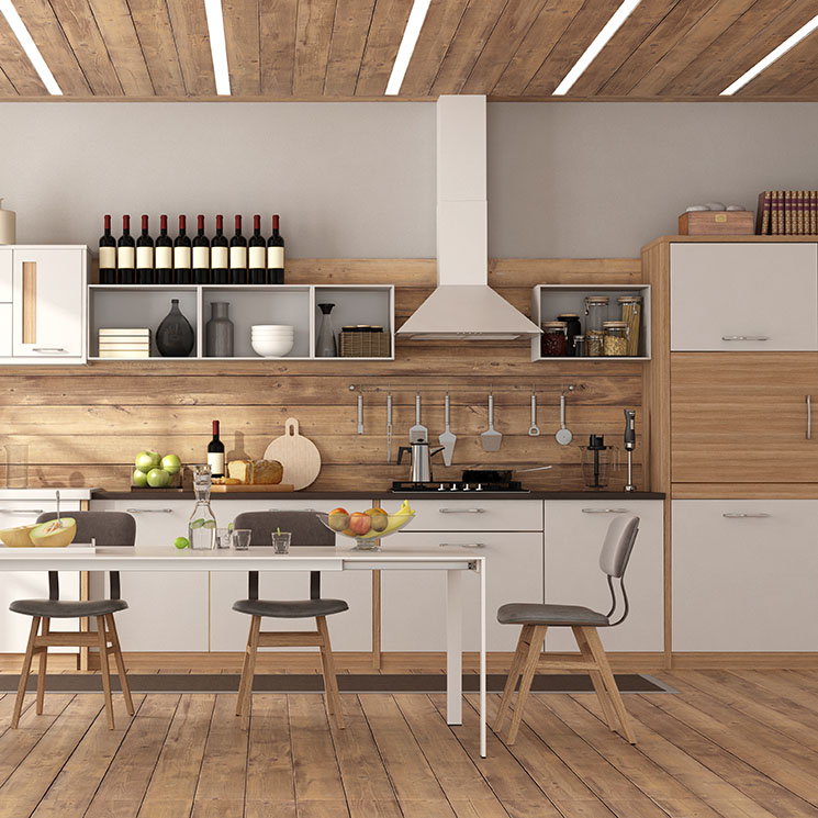 Madera, un material protagonista en tu cocina