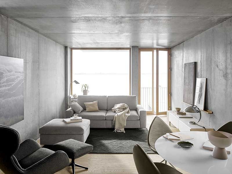 cojines para sala gris