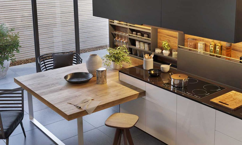 Diseños de cocina con barra que querrás copiar