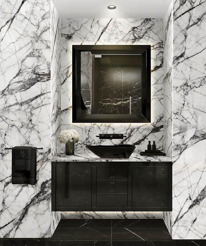 Revestimientos que son pura tendencia para las paredes del baño - Foto 1