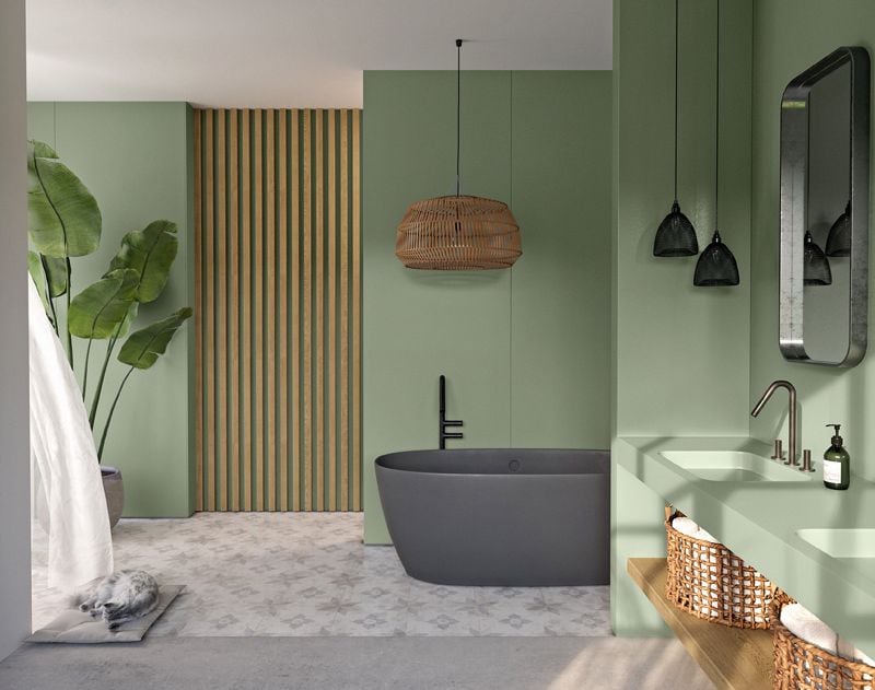 Ideas ingeniosas para introducir el color en la decoración del baño