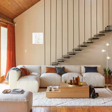 Sofás minimalistas para salones modernos o para los que no quieren que ocupe demasiado