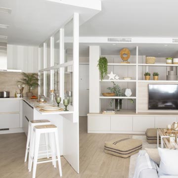 14 ideas para separar la cocina del sal n sin hacerlo del todo