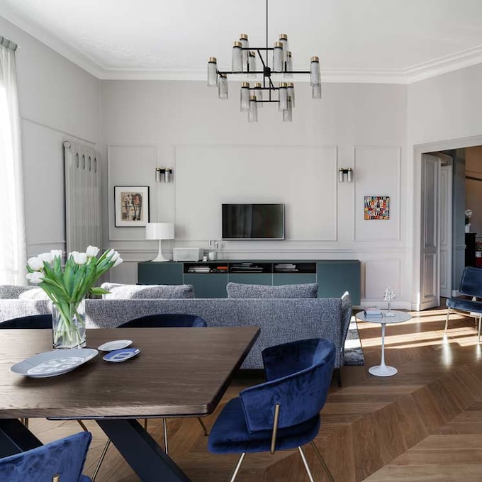 Un espectacular piso en Roma con un estilo clásico actualizado y diseño 100% italiano