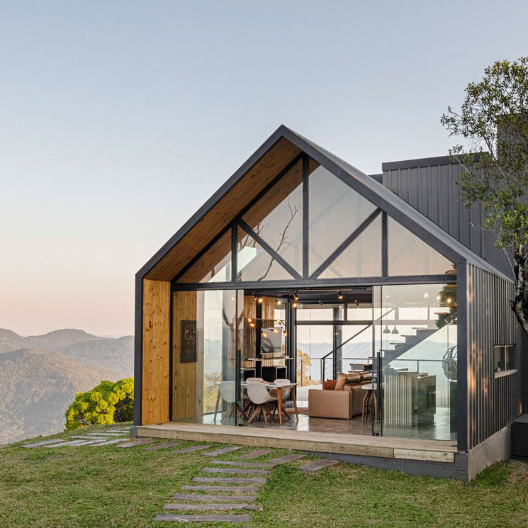 Una moderna casa de campo 'de cristal' para disfrutar del paisaje