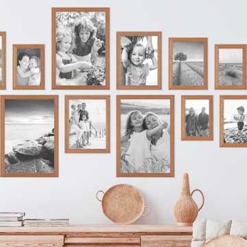 Pared de fotos, 10 marcos de fotos para colgar en la pared, pared de  dormitorio, marco de fotos de collage de pared