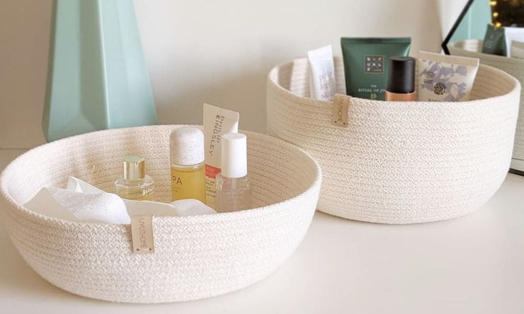 Aprende a hacer una cesta de cuerda de algodón para el baño