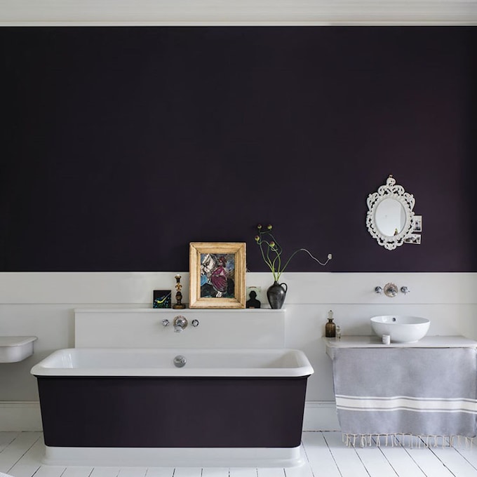 9 formas geniales de decorar el cuarto de baño con pintura