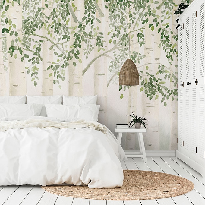 ¿Sabes cómo elegir el papel pintado para decorar el dormitorio?