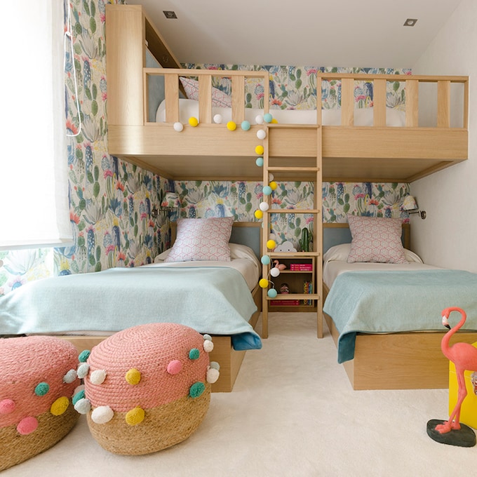 Estos dormitorios para jóvenes con literas presumen de un diseño original