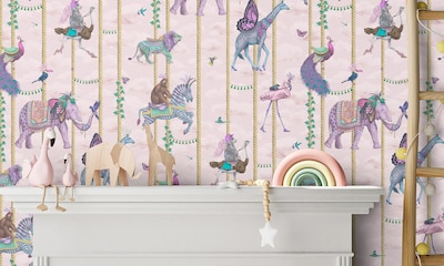 10 diseños de papeles pintados para animar la decoración de habitaciones infantiles
