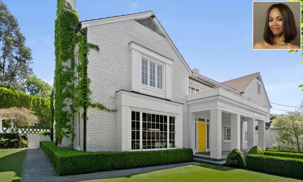 Así es la espectacular casa que Zoe Saldaña pone a la venta en Beverly Hills