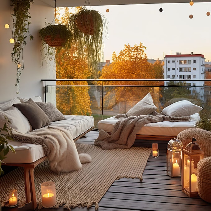 Las mejores ideas para seguir disfrutando de tu balcón en otoño