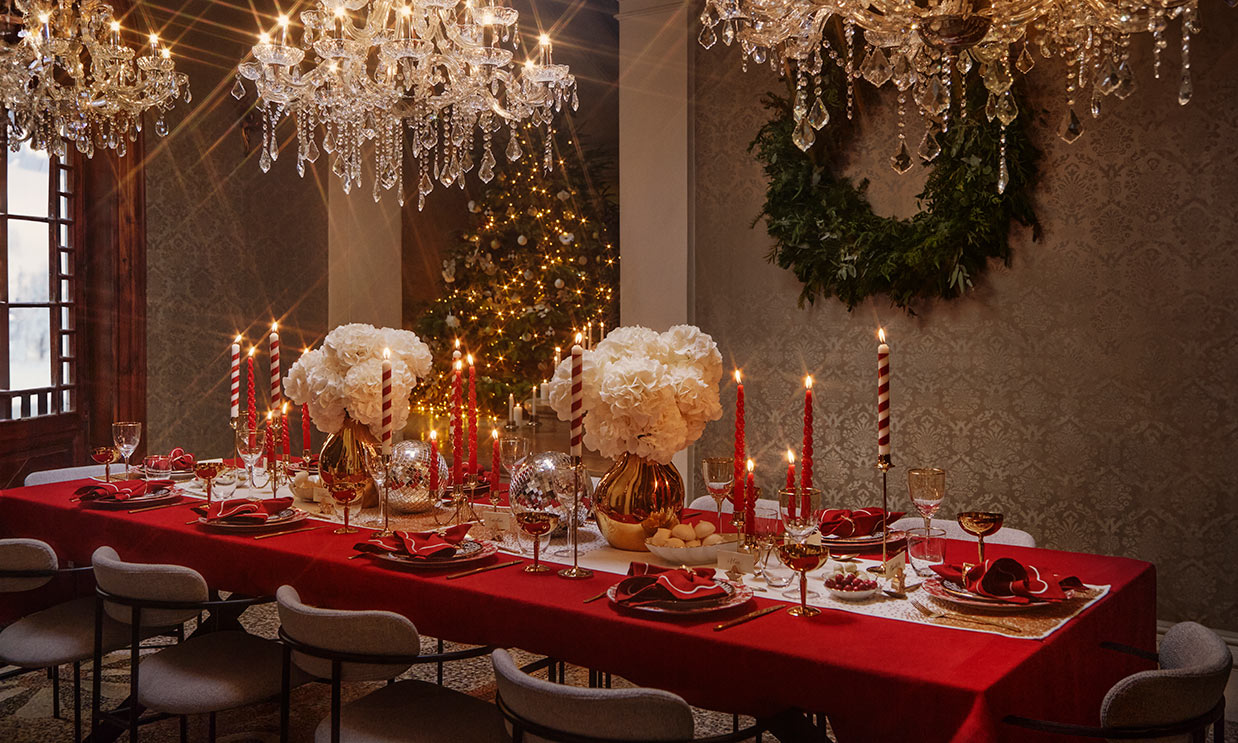 Ideas glamourosas para poner la mesa en las fechas señaladas de esta Navidad