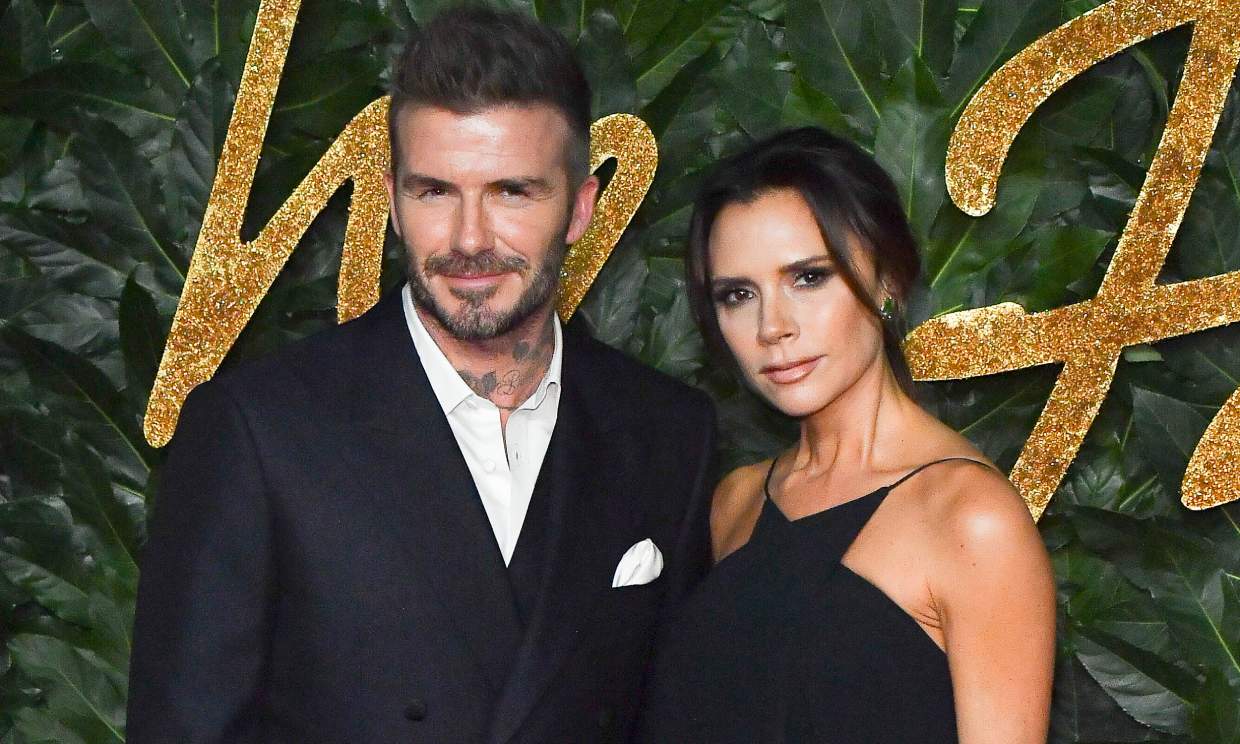 David Beckham and Victoria Beckham attend the Fashion Awards 2018